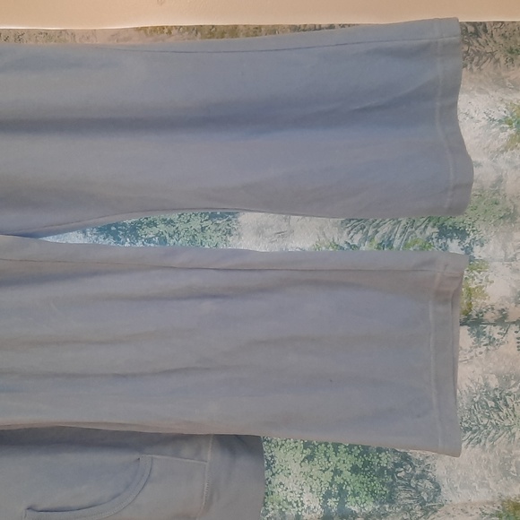 Cherokee light blue velour jumpsuit med top and petite large pants - Picture 5 of 6